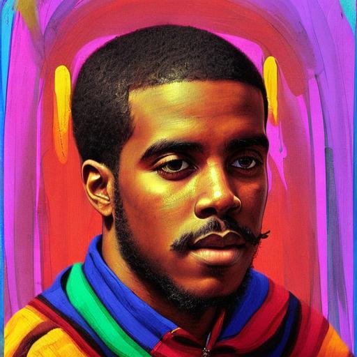 Colorful illustrated portrait of Donté Ledbetter